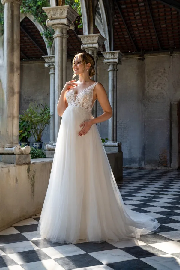 Umstandsbrautkleid: 20332PU