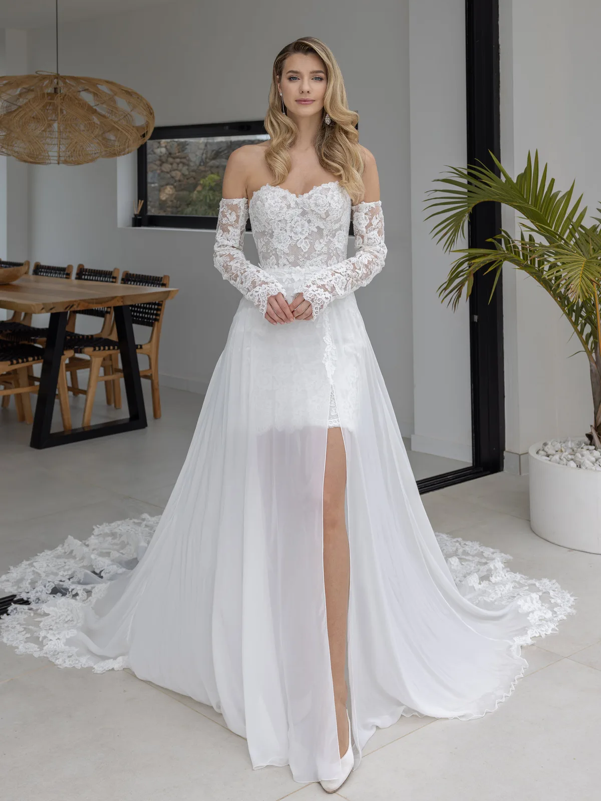 Diane Legrand Dreamy Brautkleid: Dreamy-82409-Skirt-1-Chiffon-12A5779-Edit